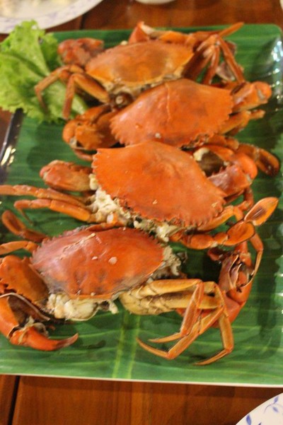 ปูเนื้อนึ่ง