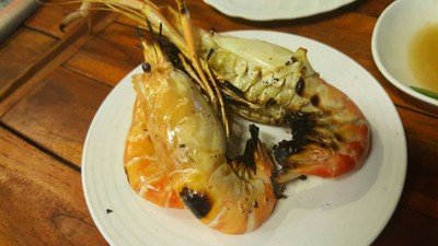 กุ้งใหญ่เผา
