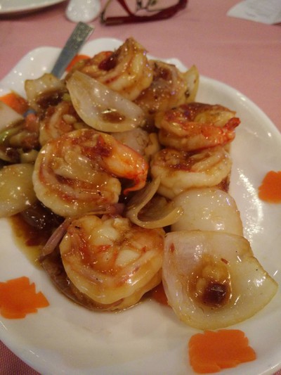 กุ้งผัดซอสเสฉวน