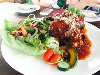 เมนูของร้าน สวนผัก โอ้กะจู๋ สันทราย