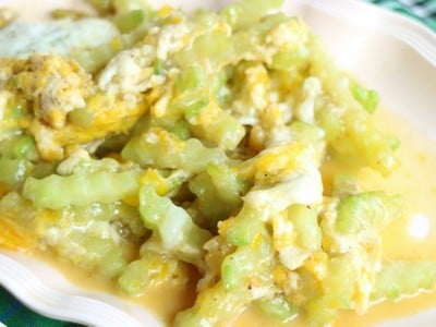 มะระหวานผัดไข่