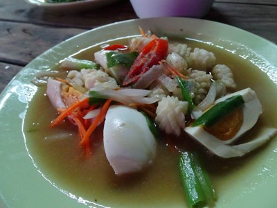 หมึกผัดไข่เค็ม