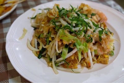 ผัดไทวุ้นเส้นกุ้งสด