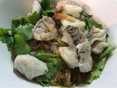 เมนูของร้าน ข้าวต้มปลาตลาดน้อย