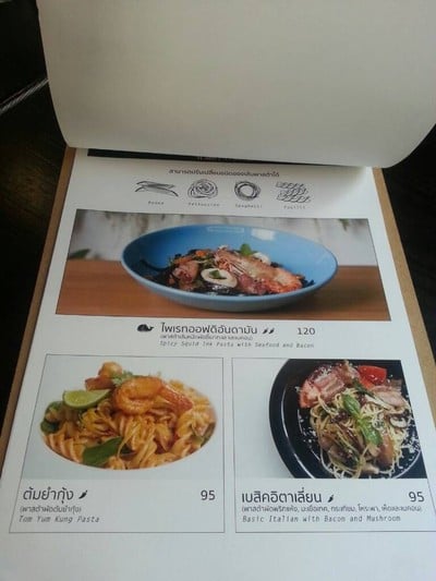 ป้ายราคาหรือสมุดเมนู