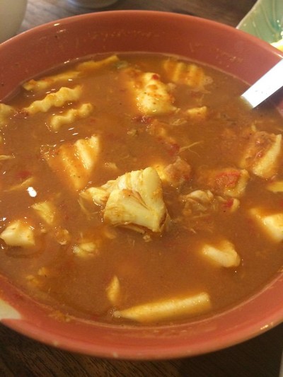 แกงเหลืองเนื้อปู ไข่ปู