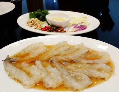 กุ้งแช่น้ำปลา