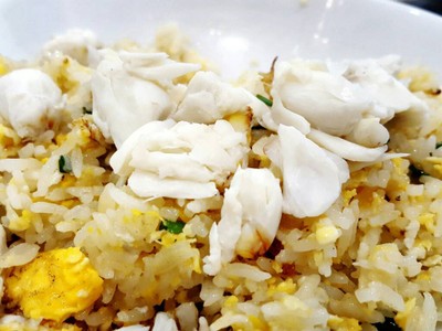 เนื้อปูมาเป็นก้อนๆข้าวนวล