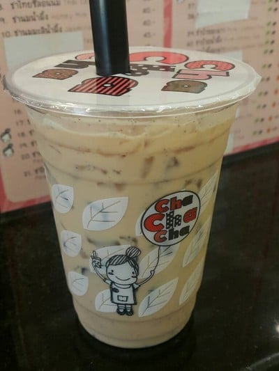 ชานมใสๆออกหวานๆ แต่ก็หอมชาอยู่นะ โอรีโอร้อยไปหน่อย 45฿