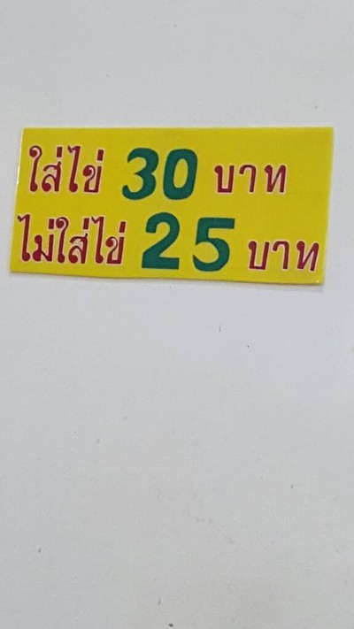 ป้ายราคาหรือสมุดเมนู