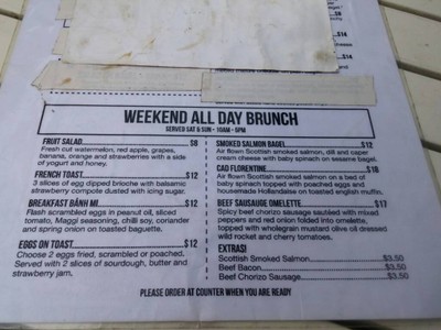 ป้ายราคาหรือสมุดเมนู