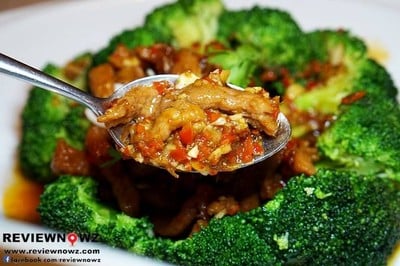 เนื้อแกะผัดซอสเอ๊กโอ