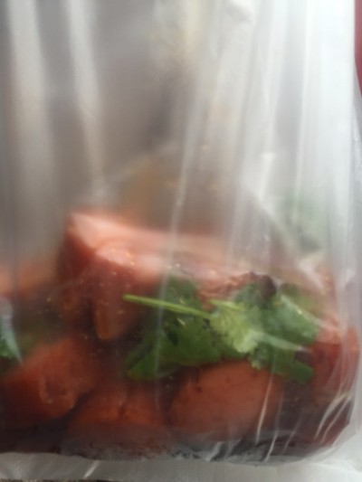 ใส่กรอกปิ้งแบบหั่นให้