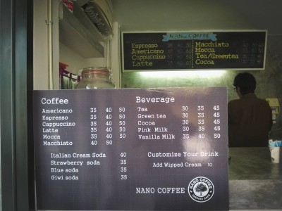 ป้ายราคาหรือสมุดเมนู