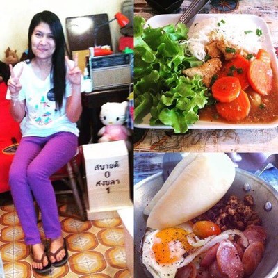 ไข่กะทะ/ราดหน้าหมูนุ่ม