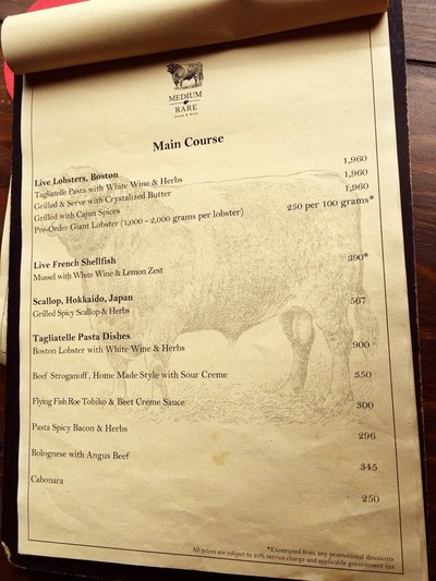 ป้ายราคาหรือสมุดเมนู