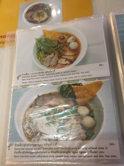 ป้ายราคาหรือสมุดเมนู