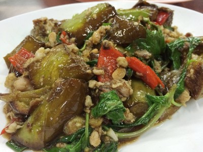 ผัดมะเขือยาว