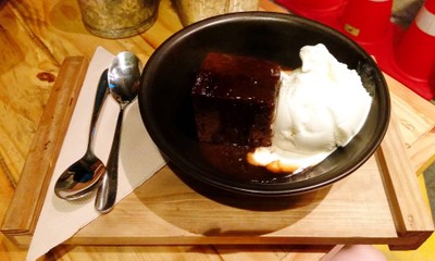 Sticky Date Cake with Ice-cream