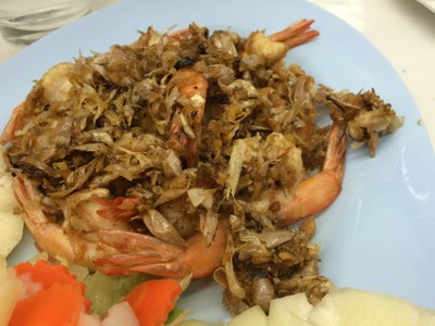 กุ้งทอดกระเทียม