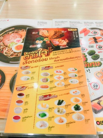 ป้ายราคาหรือสมุดเมนู