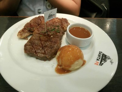 ชุดสเต็กเนื้อมันบด