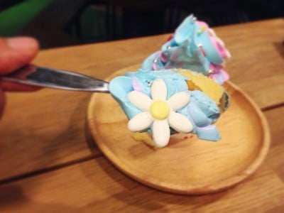 คัพเค้กครีมนมสด