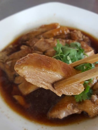 เมนูของร้าน ซ้งเป็ดพะโล้ วังหิน