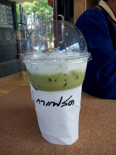 ชาเขียวนม ไม่ปั่น