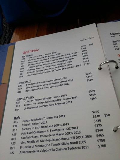 ป้ายราคาหรือสมุดเมนู