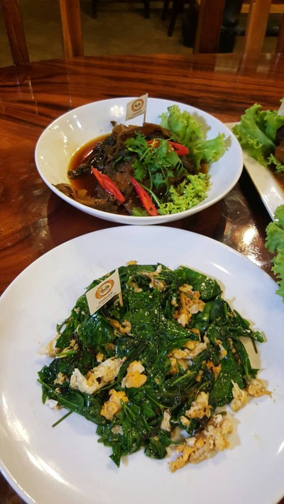 ผักเหลียงผัดไข่