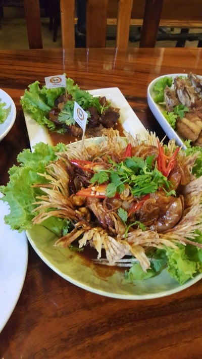 กุ้งแชบ๊วยซอสมะขาม