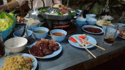 เมนูของร้าน เม้งหมูกะทะ