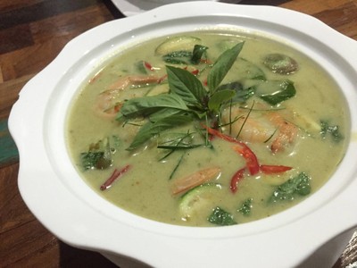 แกงเขียวหวานกุ้ง
