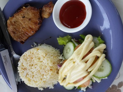 สเต็คหมูซอสบาบีคิว