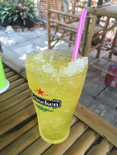 น้ำเก็กฮวยใส่ดอกคำฝอย หอมชื่นใจ :)