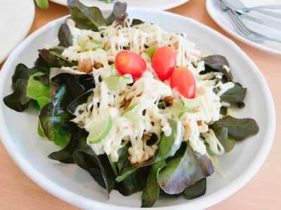 สลัดไก่ทอด