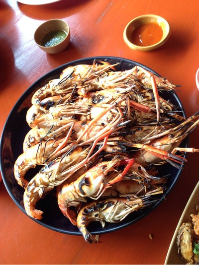 กุ้งใหญ่เผา