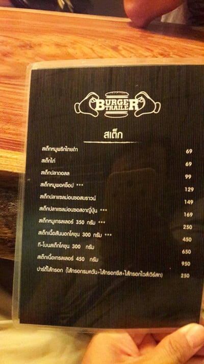 ป้ายราคาหรือสมุดเมนู