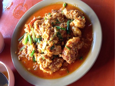 กุ้งคัดผัดผงกระหรี่