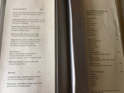 ป้ายราคาหรือสมุดเมนู