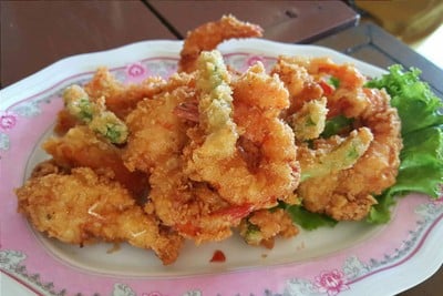 กุ้งชุบแป้งทอด