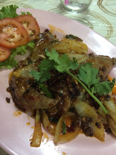 ตับหมูผัดยี่หร่า