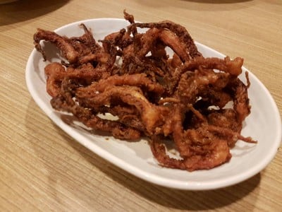 หนวดปลาหมึกทอด