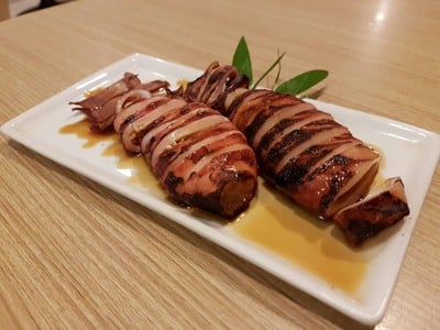 ปลาหมึกย่าง