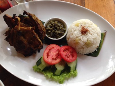 Bebek Bakar Sambal Hijau