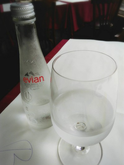Evian mineral water