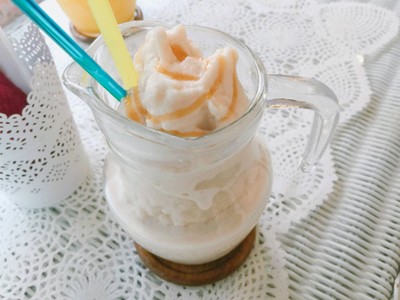 นมสดคาราเมลปั่น