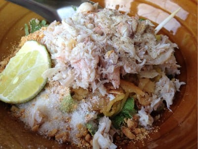 บะหมี่ปูแห้ง