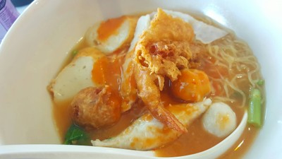 บะหมี่โฟกุ้งทอด